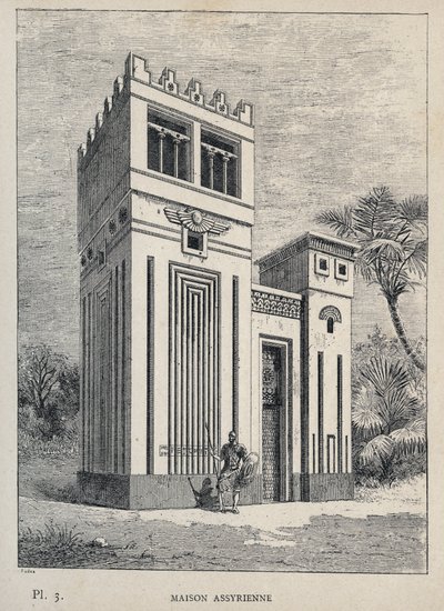 Maison Assyrienne - (Maison Assyrienne, Exposition Universelle, Paris) - Unknown artist