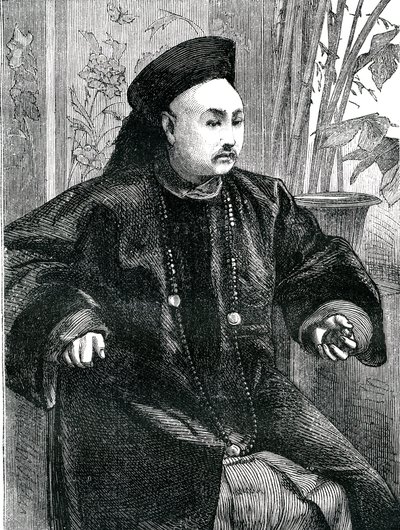 Mandarin Tchung Hao (Chung How), gravure 1868 - Unknown artist