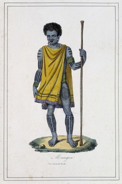 Mangia - dans "Les différents peuples de la terre" par le Père Paul Jonhanneaud, Librairie des Bons livres - Unknown artist