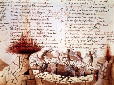 Manuscrit de la "Divine Comédie" de Dante Alighieri : Enfer - Unknown artist