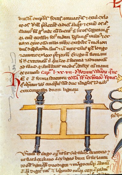 Page de manuscrit « Chirurgie » (MS. LAT.VII XXXII-3023) par Guillaume de Salicet (Guglielmo da Saliceto) (1207-1270) moine et médecin. 14ème siècle Biblioteca Marciana Venise - Unknown artist