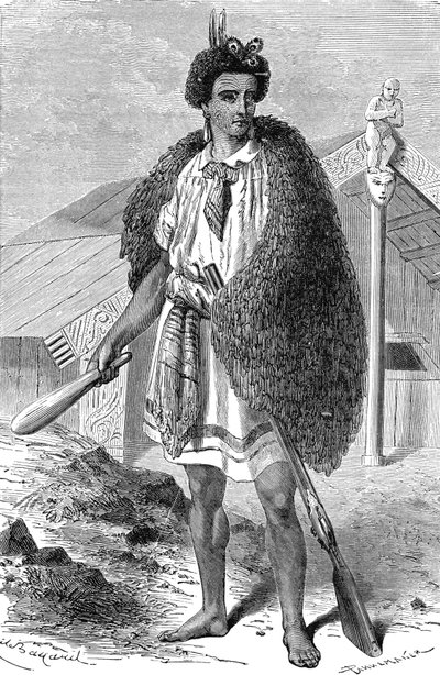 Chef Maori dans les environs d