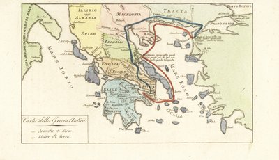 Carte de la Grèce antique - Unknown artist