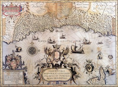 Carte de la République de Gênes - Unknown artist