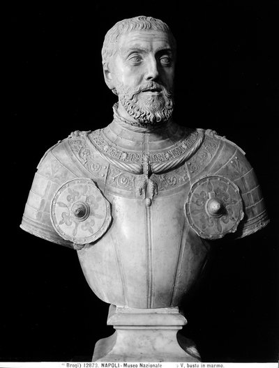 Buste en marbre de Charles V - Unknown artist