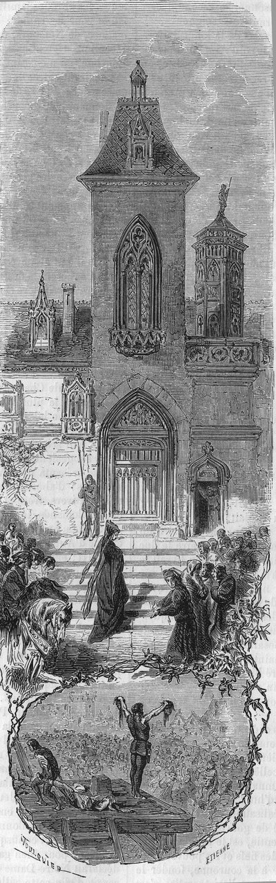 Marie de Bourgogne demande la grâce de ses ministres. Mort de Hugonat et du sire d