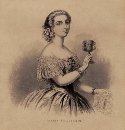 Marietta Piccolomini - portrait de la soprano italienne - Unknown