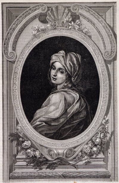 Portrait en médaillon de la Papesse Jeanne - dans « Histoire des papes » par Maurice Lachatre - Unknown artist