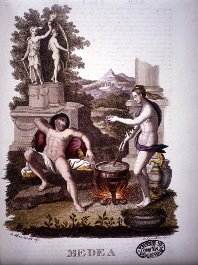 Médée - dans « Dizionario mitologico » - Unknown artist