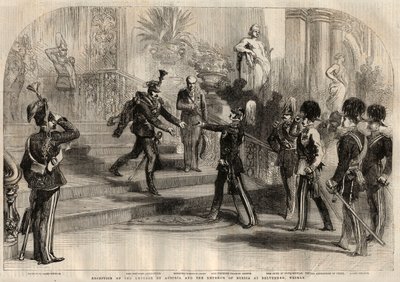 Rencontre entre le tsar russe Alexandre II (1818-1881) et l