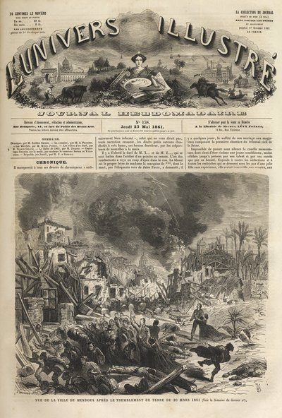 Séisme de 1861 à Mendoza, Argentine - Unknown artist