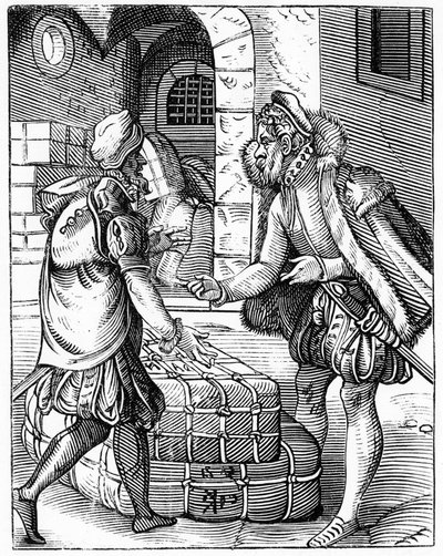 Marchands - dans « De Artibus Illiberalibus et Mechanicis,... » - Unknown artist