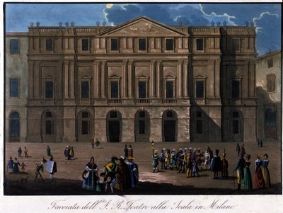 Milan, La Scala, vers 1810 - Unknown artist