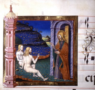 Miniature représentant la création d