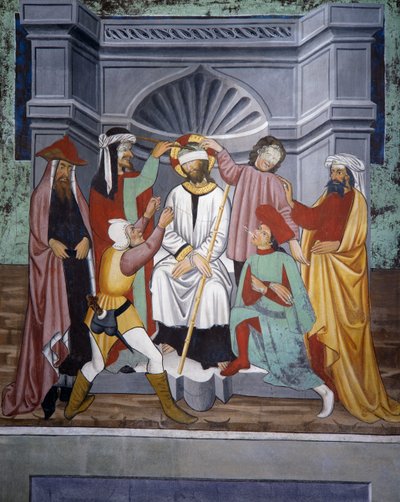 Moquerie du Christ, Vie du Christ (15e siècle), fresques, Chapelle de Saint Sébastien, Villard-de-Lans, Rhône-Alpes, France - Unknown artist