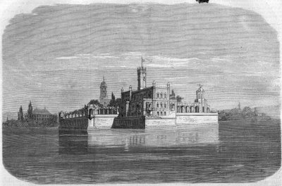 Château de Montfort sur le lac de Constance en Allemagne. Gravure dans « L