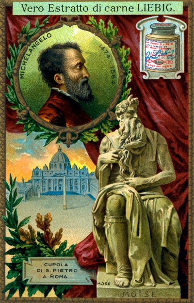 Moïse - statue par Michel-Ange, début du 20e siècle - Unknown artist