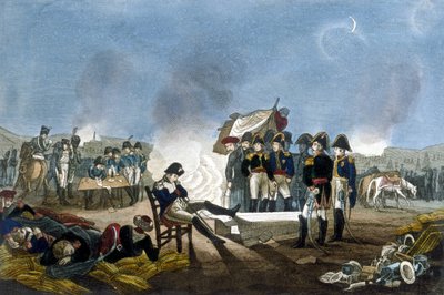 Napoléon Ier Bonaparte dormant dans le bivouac à la veille de la bataille d