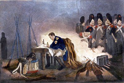 Napoléon Ier à la bataille de Bautzen (Allemagne). 20-21 mai 1813. Gravure du 19ème siècle Milan - Unknown artist