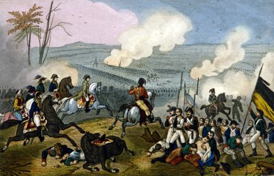 Napoléon à la bataille de Marengo, contre les Autrichiens, juin 1800 - Unknown artist