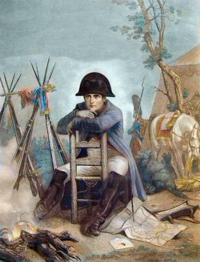 Napoléon au bivouac la veille de la bataille d