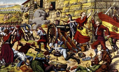 Guerres napoléoniennes : Le siège de Saragosse (15 juin - 14 août) - Unknown artist