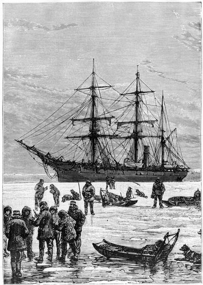 Nares Georges S., Un voyage à la mer polaire, Paris : Hachette - Unknown artist