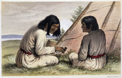 Indiens Nasquapee : Otelne, la langue ; Arkaskhe, la flèche - Unknown artist