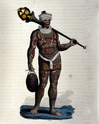 Autochtone de Nuku-Hiva (Îles Marquises). - Unknown artist