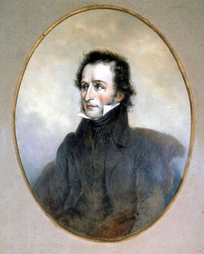 Niccolo Paganini (1782 - 1840). Scala Museum, Milan - Unknown artist
