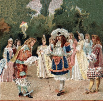 Nicolas Fouquet (1615-1680) reçut Louis XIV connu sous le nom de Le Roi-Soleil - Unknown artist