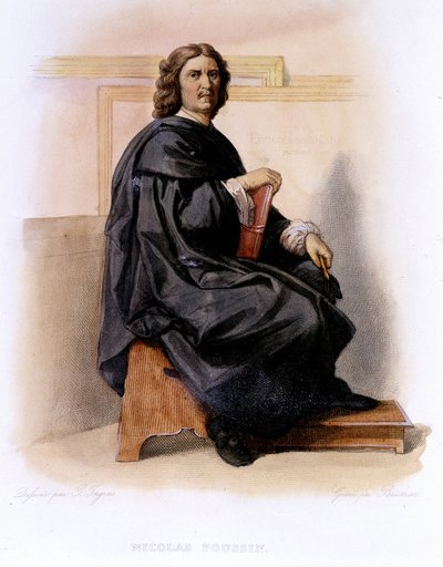 Nicolas Poussin (1594-1665) dans Ed. Mennechet, « Le Plutarque français » - Unknown artist