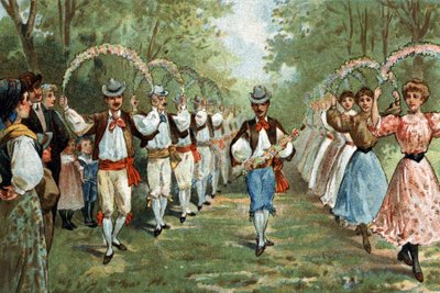 Ancienne coutume célébrée en Languedoc : la danse des trellas - Unknown artist