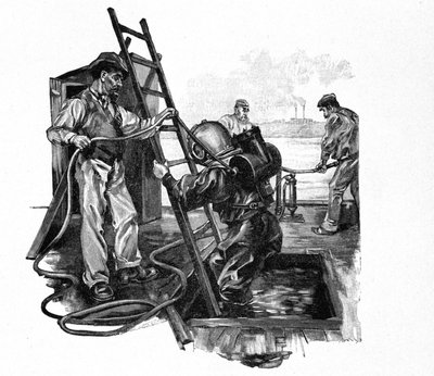 Une des dernières versions du costume Rouquayrol - Denayrouze - Unknown artist