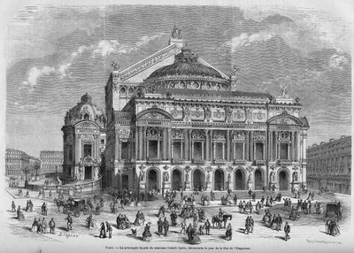 Opéra Garnier en 1867. - Unknown artist