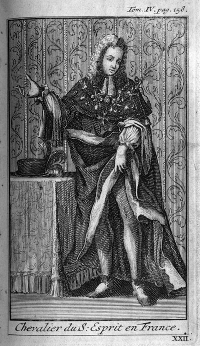 Ordres de chevalerie. Chevalier du Saint-Esprit (Ordre du Saint-Esprit) en France au XVIe siècle. Dans "Histoire des ordres militaires ou chevaliers, des milices séculières et régulières des deux sexes, qui ont été établies jusqu