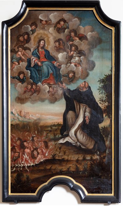 Notre-Dame donne le rosaire à Saint Dominique - Unknown artist