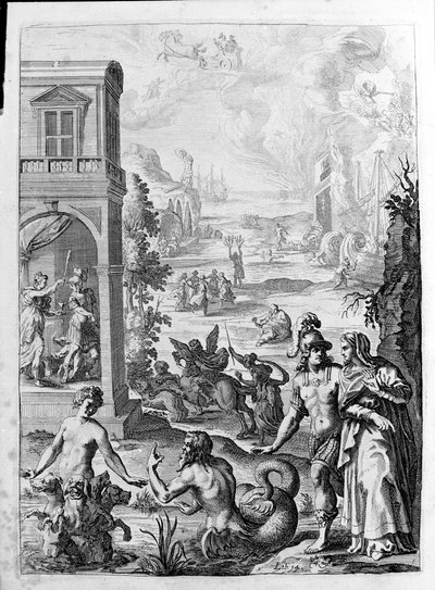 Ovide (Ovidius) - illustration pour le livre 15 - (P. Ovidii Nasonis Metamorphose libri XV um notis TH. Farnabii.) note par Thomas Farnaby (Farnabia) (1575-1647) - Unknown artist