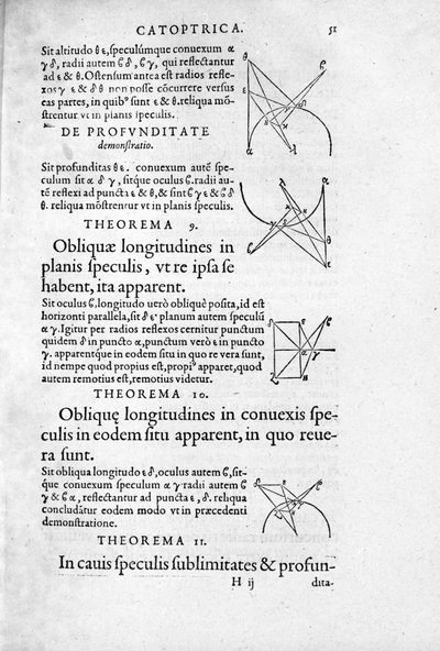 Page de Optica & Catoptrica... par Euclide - Unknown artist