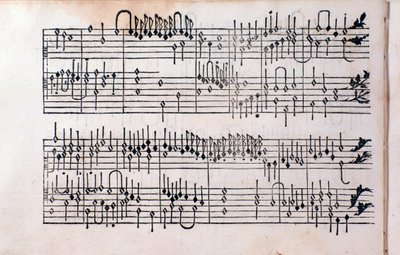 Page de Tablature, livre 1 par Girolamo Cavazzoni - Unknown artist