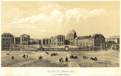 Palais de Versailles vu de la place d