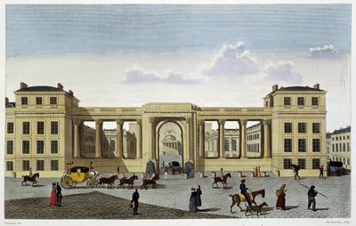 Palais de la Chambre des députés, vers 1820 - dans « Vues de Paris » par Courvoisier - Unknown artist