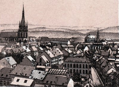 Panorama de Liège en Belgique dans « Le Monde Illustré 168 vues » Sans date (fin XIXe siècle) - Unknown artist