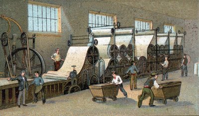Production de papier en France au XIXe siècle - Unknown artist