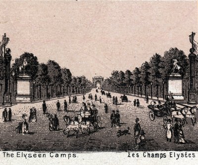 Paris, France : vue des Champs-Élysées - Unknown artist