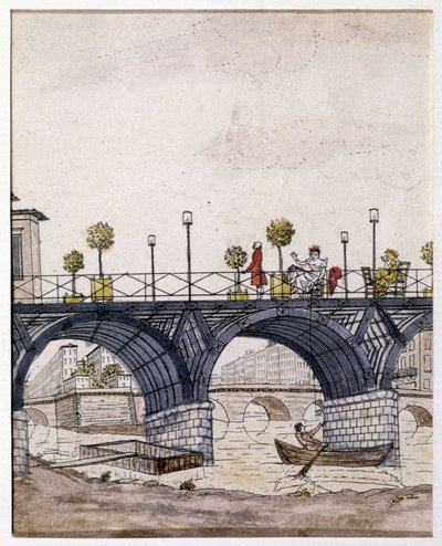 Paris : Le Pont des Arts, au XIXe siècle - Unknown artist