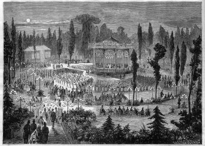 Paris VIIIe arrondissement - avenue des Champs-Élysées - concerts en 1868 - Unknown artist