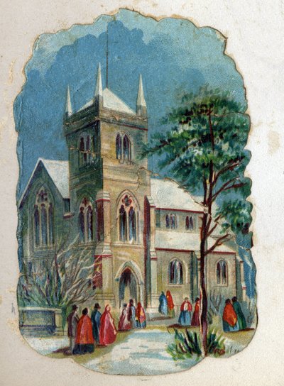 Paroissiens allant à l