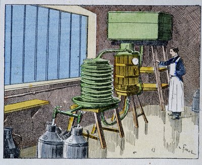 Pasteurisation du lait - Unknown artist