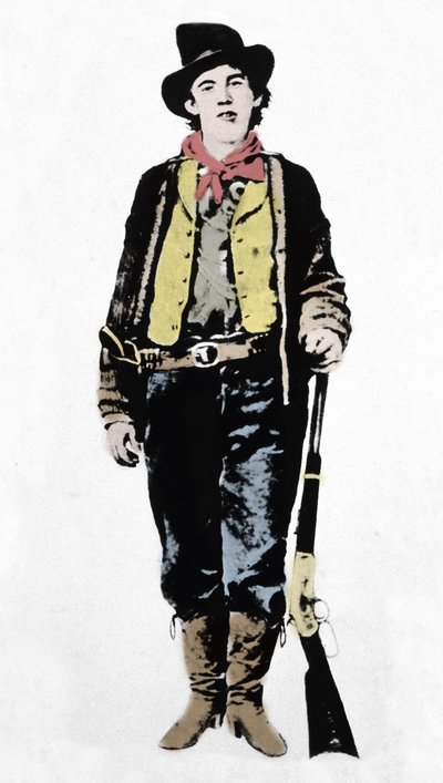Pat Garrett (1850-1908), James Brent et John William Poe (1850-1923), shérifs du comté de Lincoln, vers 1880-1882 (1954). - Unknown artist